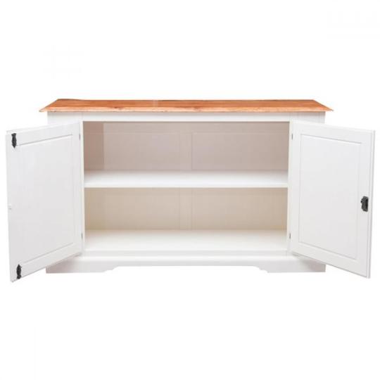 bisc l4050bnt prirodny drevo antikovana biela servirovacia komoda stol kuchyna nabytok veranda nabytok vidiecky dom stol country nabytok rustikalny mediteransky provence provans vidiecky masivne drevo jedalen.jpg